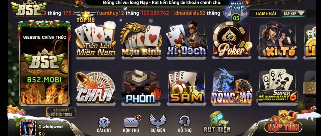 Đăng ký tham gia B52 để trải nghiệm game bài Xì Dách