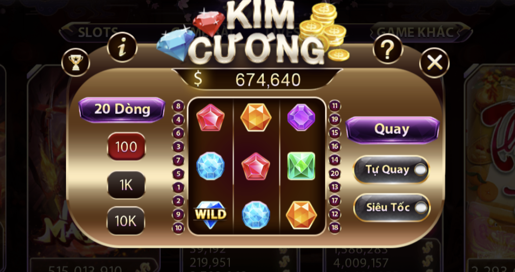 Nét độc đáo tạo ấn tượng cho game thủ tham gia Kim Cương