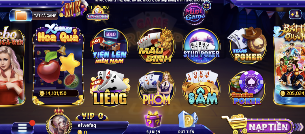 Nạp tiền nhanh chóng tham gia game bài đổi thưởng Poker