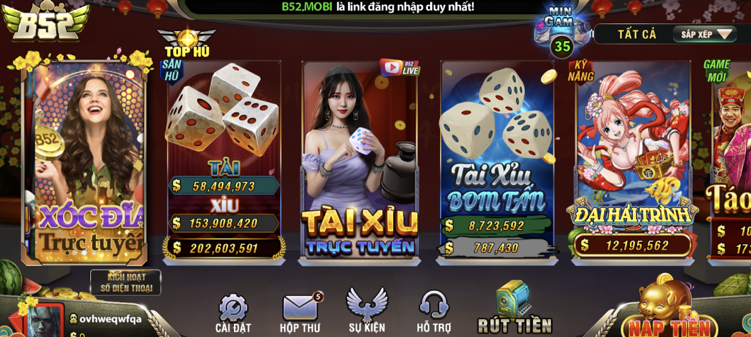 Nét hấp dẫn đến từ tựa game bài Tài Xỉu