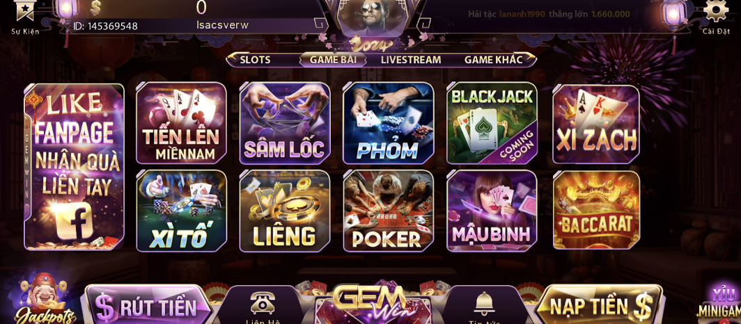 Nét hấp dẫn game thủ từ game bai doi thuong Poker Gemwin