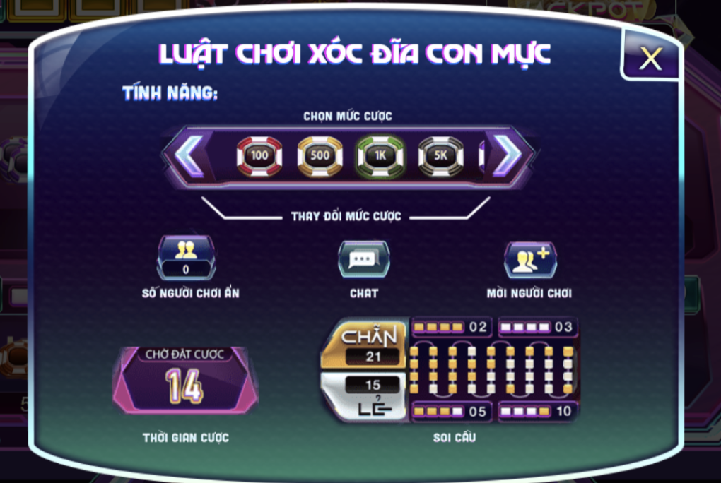 Bí quyết tham gia game bai doi thuong Xóc Đĩa Con Mực