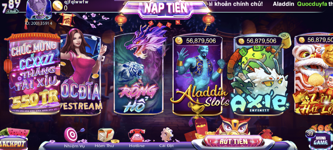 Nét đặc biệt đến từ game bài thú vị Aladin tại 789club