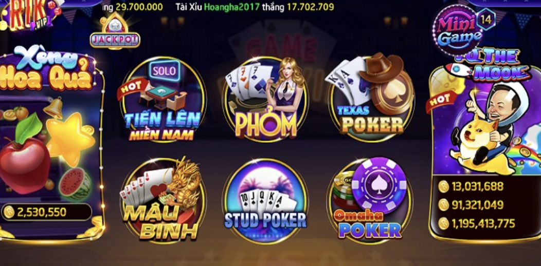 Thuật ngữ vị trí game bai doi thuong Poker Rikvip