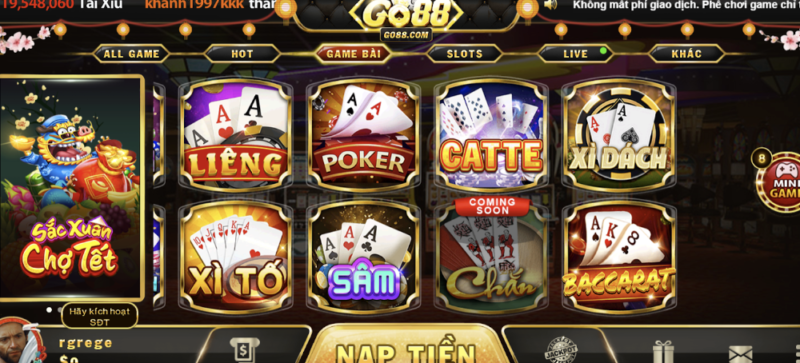 Khám phá lý do nên tham gia ngay tựa game Baccarat Go88