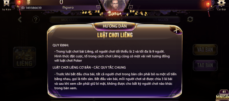 Thuật ngữ thường xuất hiện trong tựa game bài Liêng