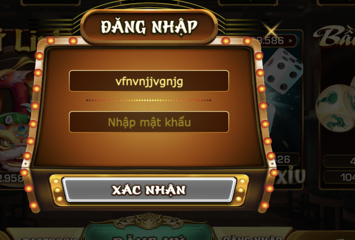 Đăng nhập tài khoản game bài đổi thưởng uy tín