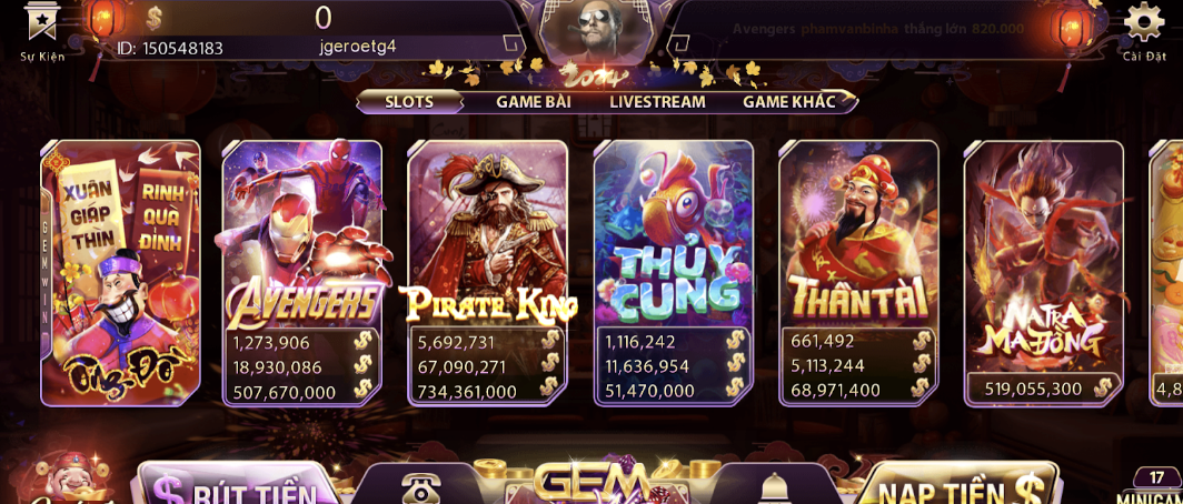 Slot game nổ hũ