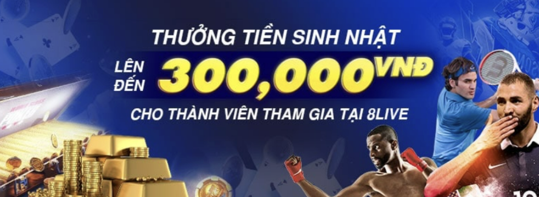 Giới thiệu khách hàng mới 8live nhận tiền thưởng