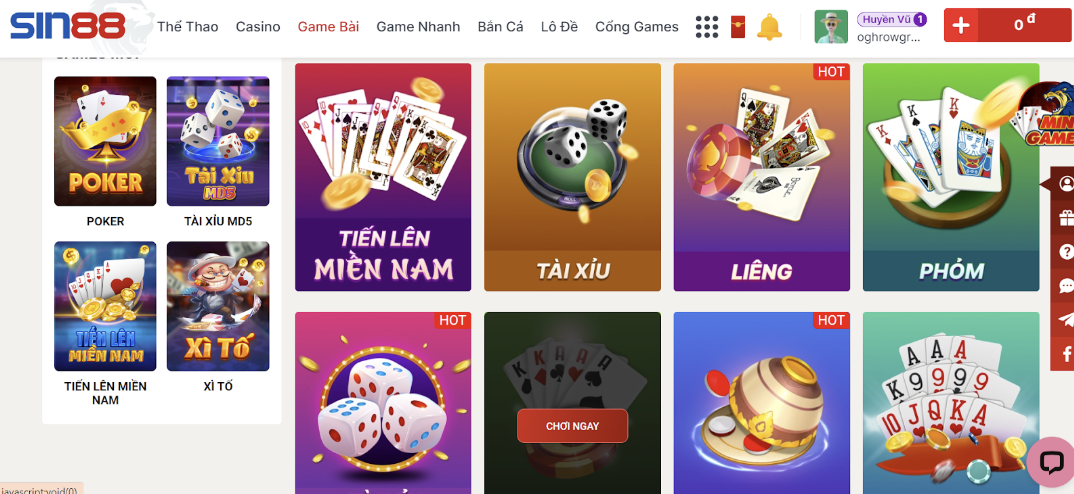 Game bài đổi thưởng