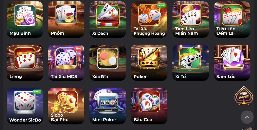 Trải nghiệm game bài đình đám