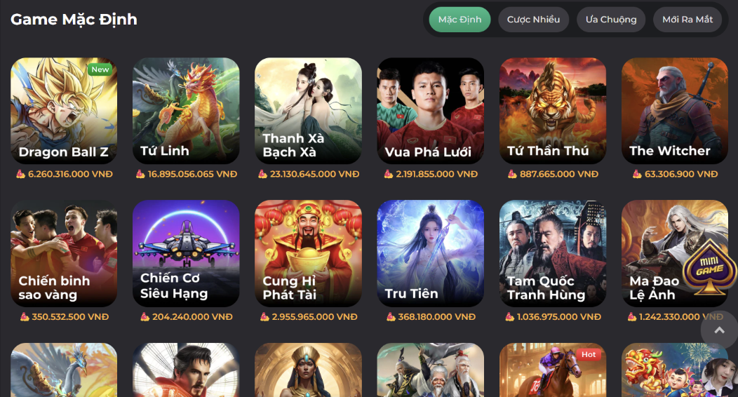 Thử sức với Slots và Nổ hũ